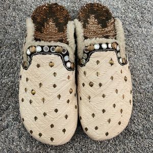 Super cute free people textile mules size 41